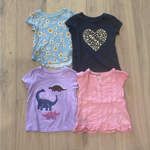 Girls 4T Summer Tops Bundle - Levis - Cat and Jack Play clothes - Picture 1 of 6